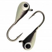 Капля с ушком d 4.0 мм, вес 1,04 гр, окраска малек, фосфор-черная  /10 шт/